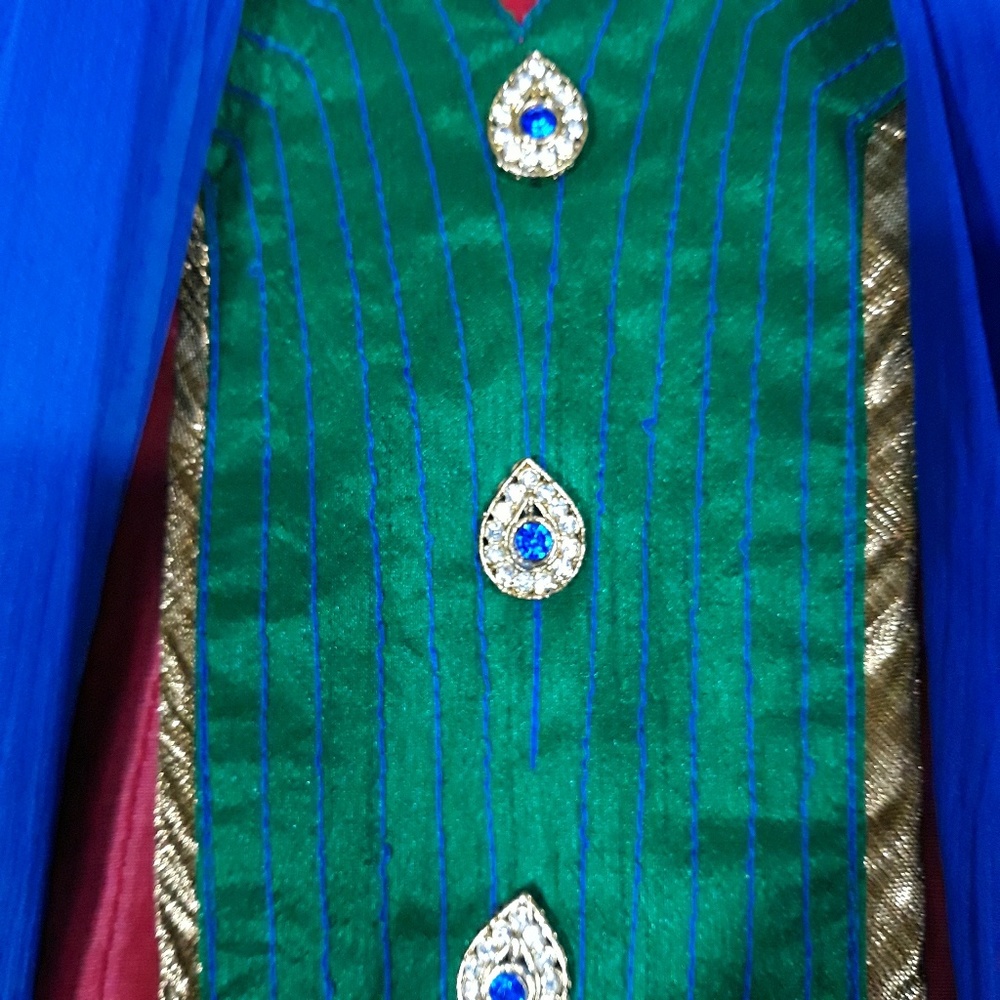 Indian Suit Salwar Punjabi Pants Dupatti scarf 30 - Picture 3 of 7